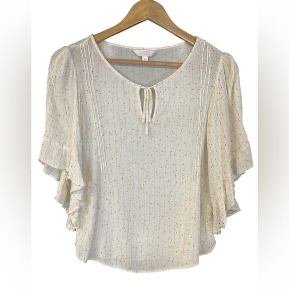 Lauren Conrad Ruffle Sleeve Blouse. Size XS - Picture 1 of 9